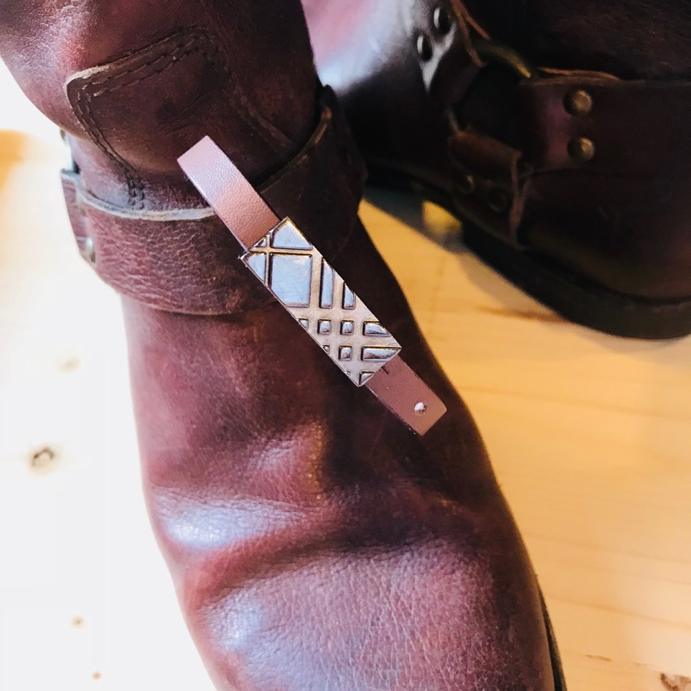 Burberry metal-check logo bracelet